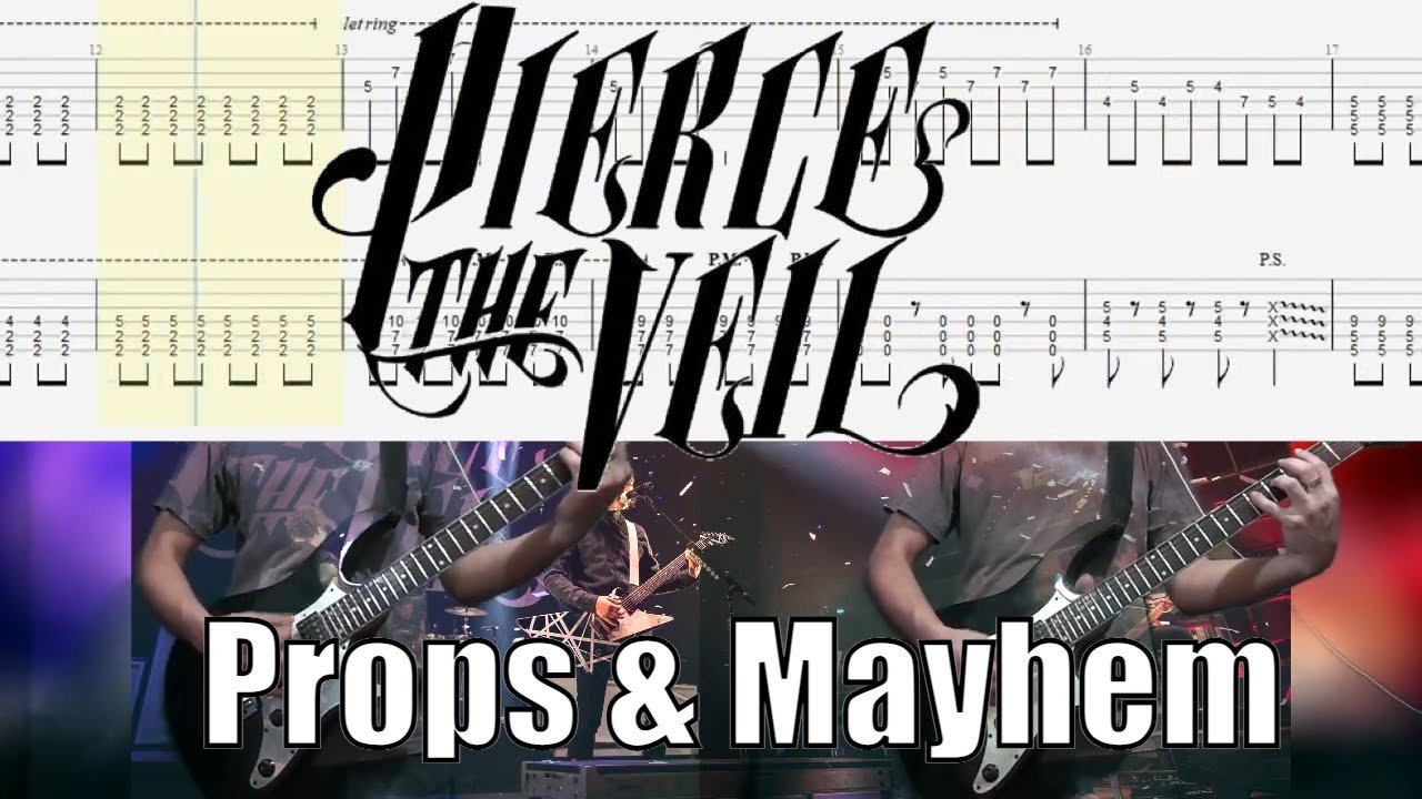 Pierce The Veil Props & Mayhem Guitar Cover With Tab YouTube