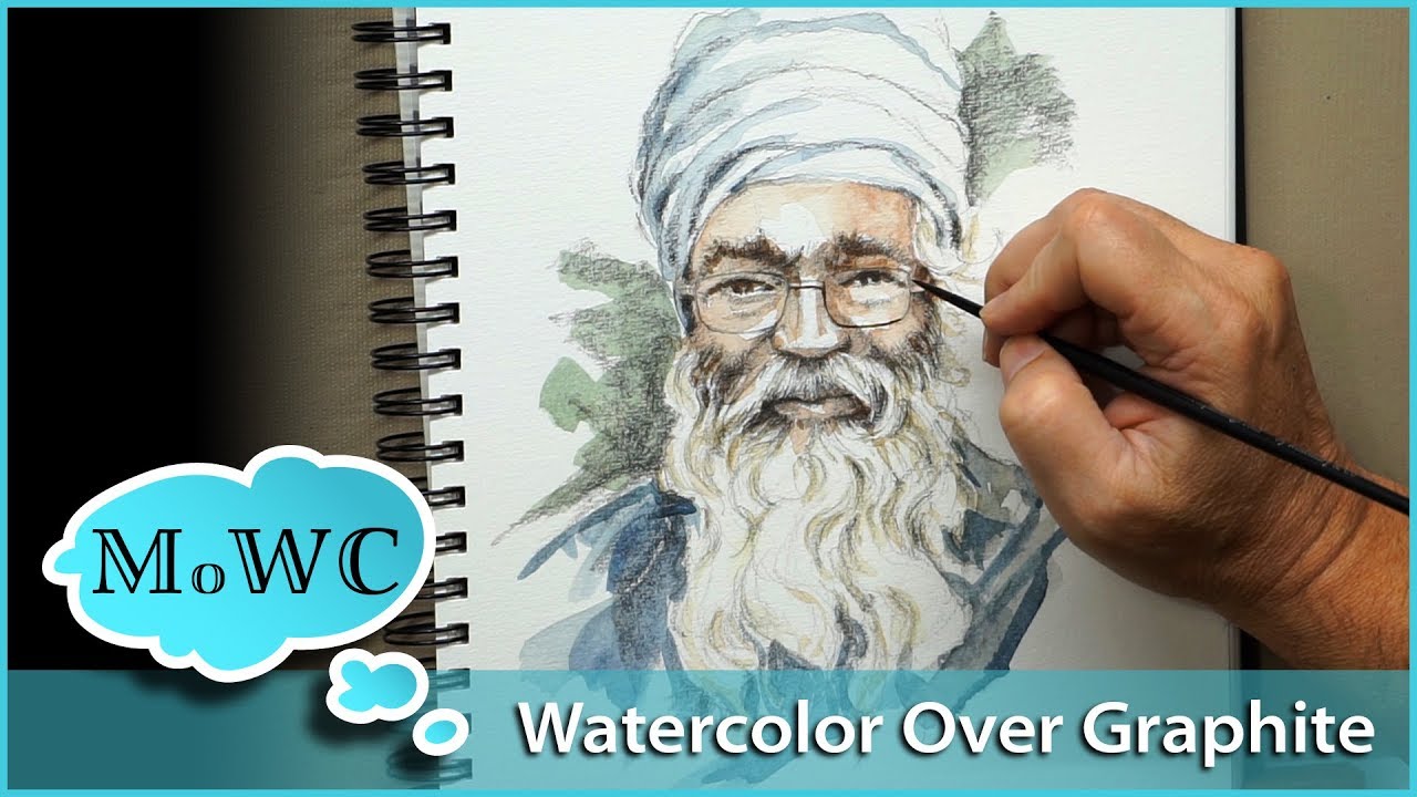 Using Watercolor Over Pencil And Graphite Drawings - Youtube