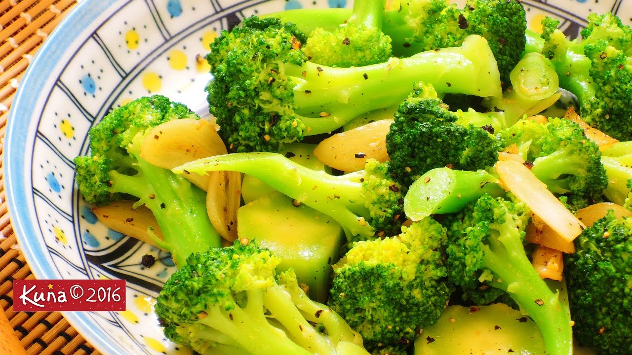 蒜香清炒青花菜fried Broccoli With Garlic Youtube