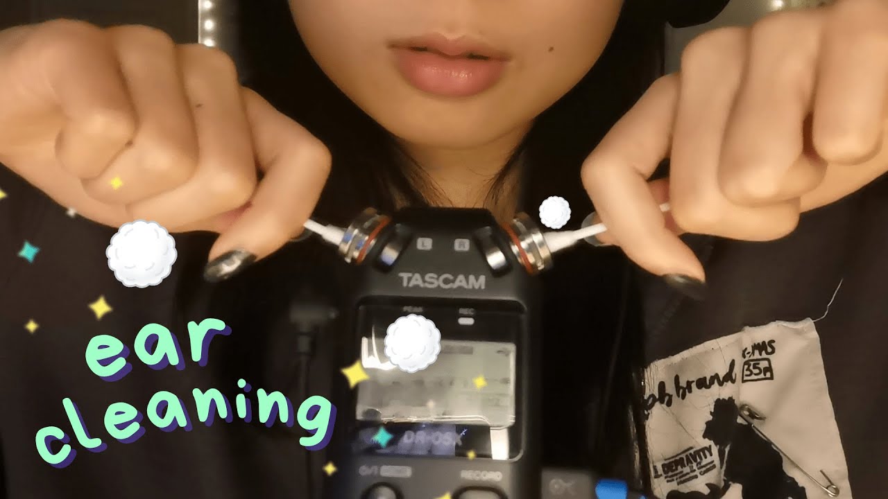 fast and aggressive asmr | cotton swab ear cleaning with lots of rambles