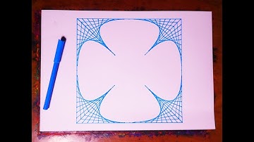 How To Draw Geometric Symbol In Curve Pattern | Spirograph Art