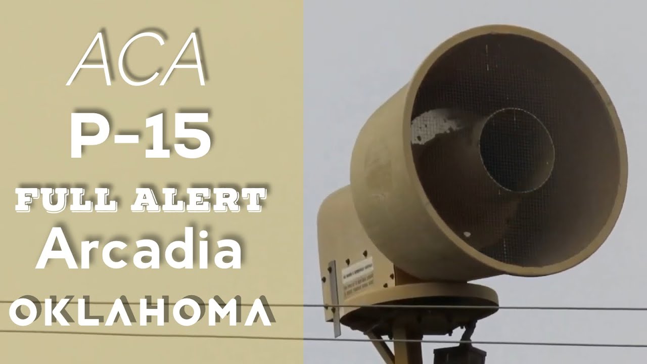 ACA P-15 | Full Alert | Arcadia, OK ( Oklahoma Co. Tornado Siren Test ) 10/3/20