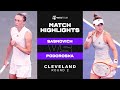 Aliaksandra Sasnovich vs. Nadia Podoroska | 2021 Cleveland Round 2 | WTA Match Highlights