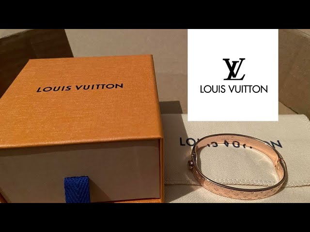Louis Vuitton MONOGRAM PILLOW NANOGRAM BRACELET Gold Size S