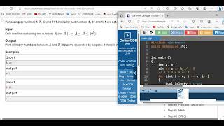 D. Lucky Numbers || Print all lucky numbers between A and B || ProblemSolving