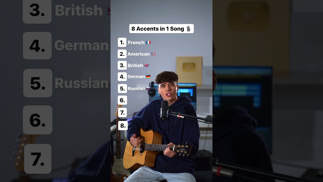 8 Accents In 1 Song Guess My Nationality 