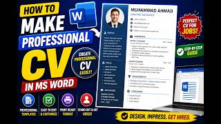 How to Make a Professional CV in Microsoft Word | Easy Step-by-Step Tutorial