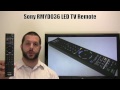 SONY RMYD036 Remote Control PN: 148771012 - www.ReplacementRemotes.com