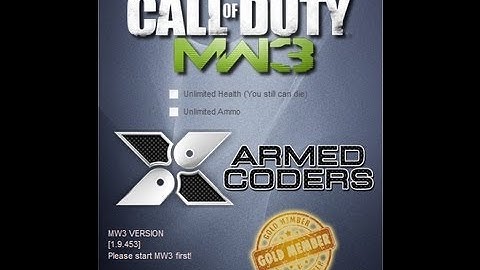 AC - MW3 Single Player Trainer Hack Cheat for PC STEAM Version [1.9.453] & [1.9.461]
