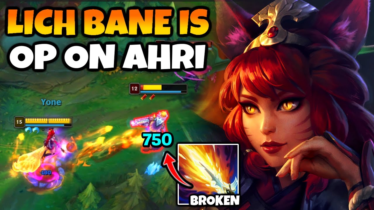 This NEW Ahri Build makes her BROKEN (Lich Bane does so much damage ...