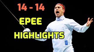 14 - 14 MATCH POINT Epee Fencing Highlights