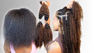 😍🔥MIRACLE KNOT KNOTLESS X FULANI BRAIDS  USING KINKY CURLY FEATHER CROCHET HAIR FT @LockBraids