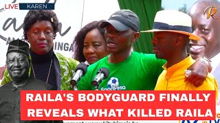 MANY PEOPLE ARE SAYING MANY THINGS ABOUT RAILA'S DEATH.Raila's bodyguard Maurice Ogeta BOMBSHELL