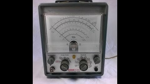 Eico VTVM MultiMeter Autopsy