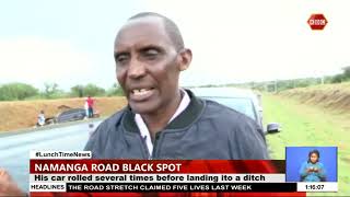 A Lone Motorist Escapes Death Along Namanga Road