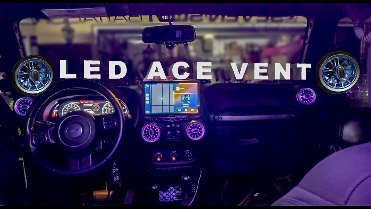 Mercedes LED Air Vent On Jeep Wrangler (INSTALATION) YouTube