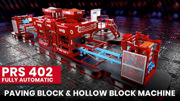 “PRS 402” Fully Automatic Paving Block and Hollow Block Machine #doublehopper #doublelayer
