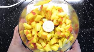 How to Make Peach Sorbet