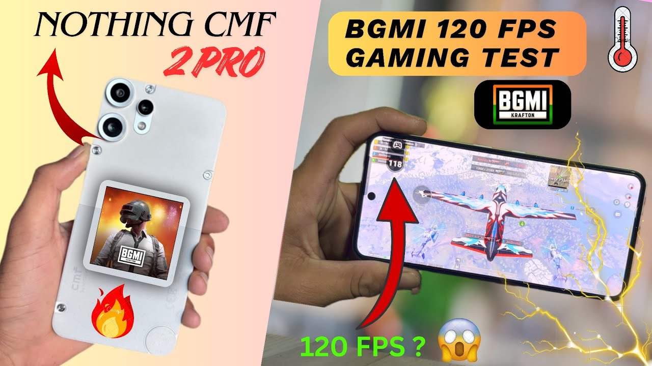 Тест Nothing CMF 2 PRO BGMI / Тест графики Phone 2 Pro BGMI / Игровой тест CMF 2 PRO 120 FPS