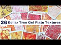 26 dollar tree gel plate textures  create easy texture and pattern using everyday items