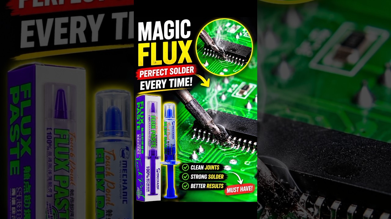 Perfect Soldering Starts With This Flux Paste! 🔥🤯 #Shorts #soldering #fluxpaste