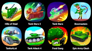 Hills Of Steel, Tank Stars 2, Bowmasters, Tanks A Lot, Tank Attack 4, Food Gang, Epic Army Clash screenshot 5