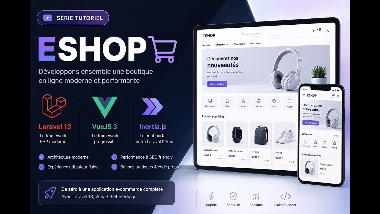 Développez un E-Shop avec Laravel 13 et VueJS !