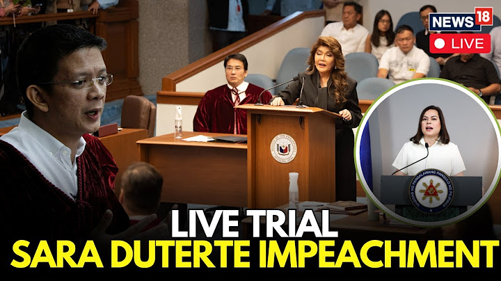 LIVE Opening VP Sara Duterte's Trial | Sara Duterte Faces Impeachment Trail | Francis Escudero N18G