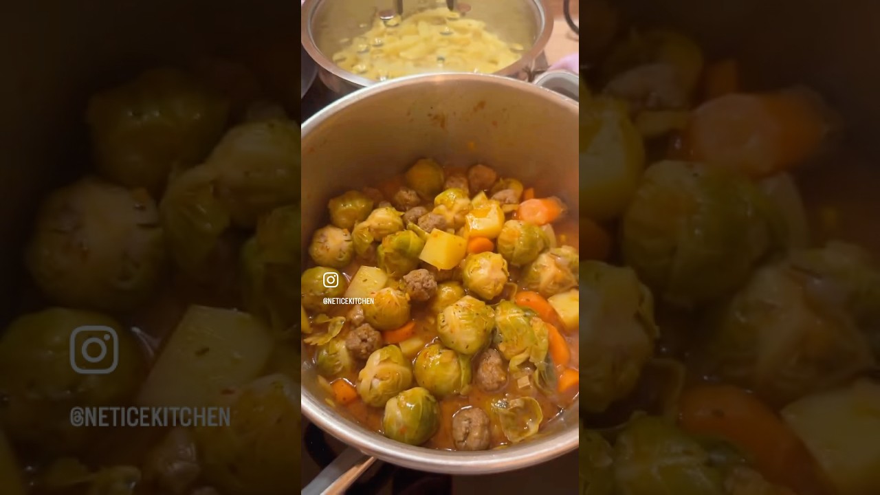 Brüksel Lahanasını Bir de Böyle Deneyin! Köfteli Pratik Yemek
