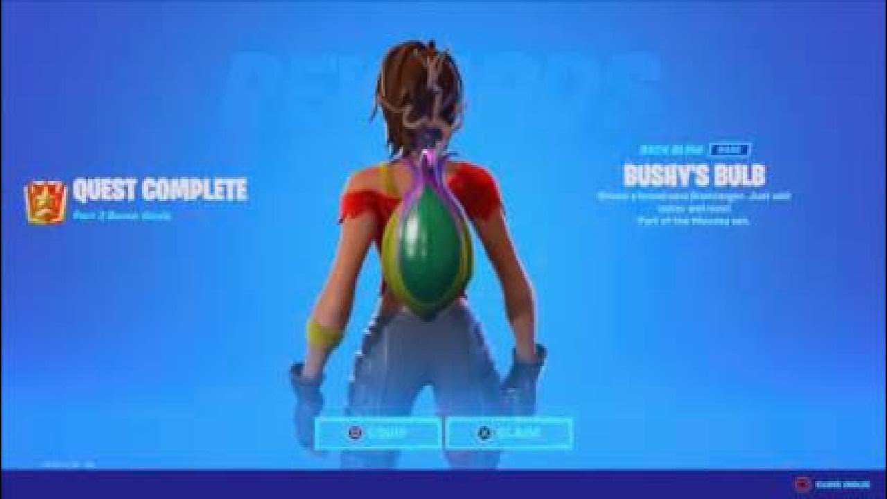 Unlocking New free backbling (Bushys Bulb)