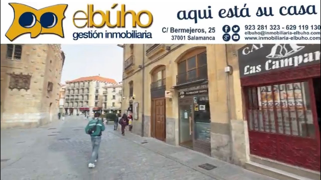 Inmobiliaria en Salamanca - local en alquiler en el casco histórico- www.inmobiliaria-elbuho.com 