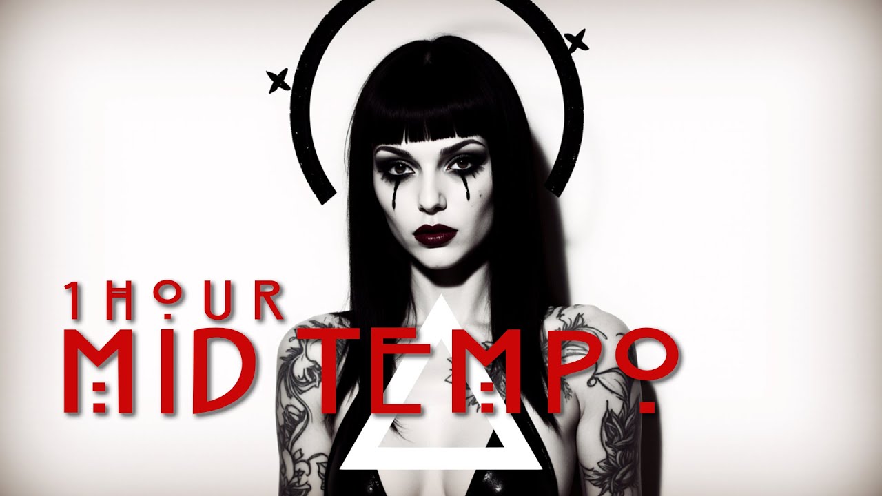 1 HOUR MID TEMPO  -   DARK TECHNO | EDM | INDUSTRIAL | BACKGROUND MUSIC