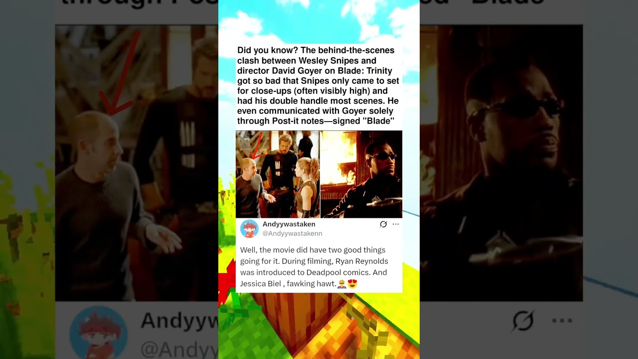 Did you know? The behind-the-scenes clash between Wesley Snipes and director David Goyer on Blade