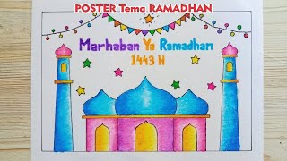 Cara Membuat Poster Menyambut Bulan Ramadhan 1443 Hijriyah, Poster Bulan Puasa 2022