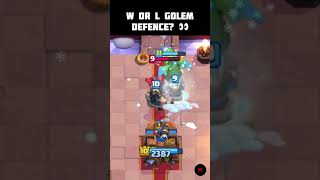 Golem Push Deleted – Zero Damage 😮‍🔥  | Clash Royale #shorts #ClashRoyale #gaming #gamingvideos