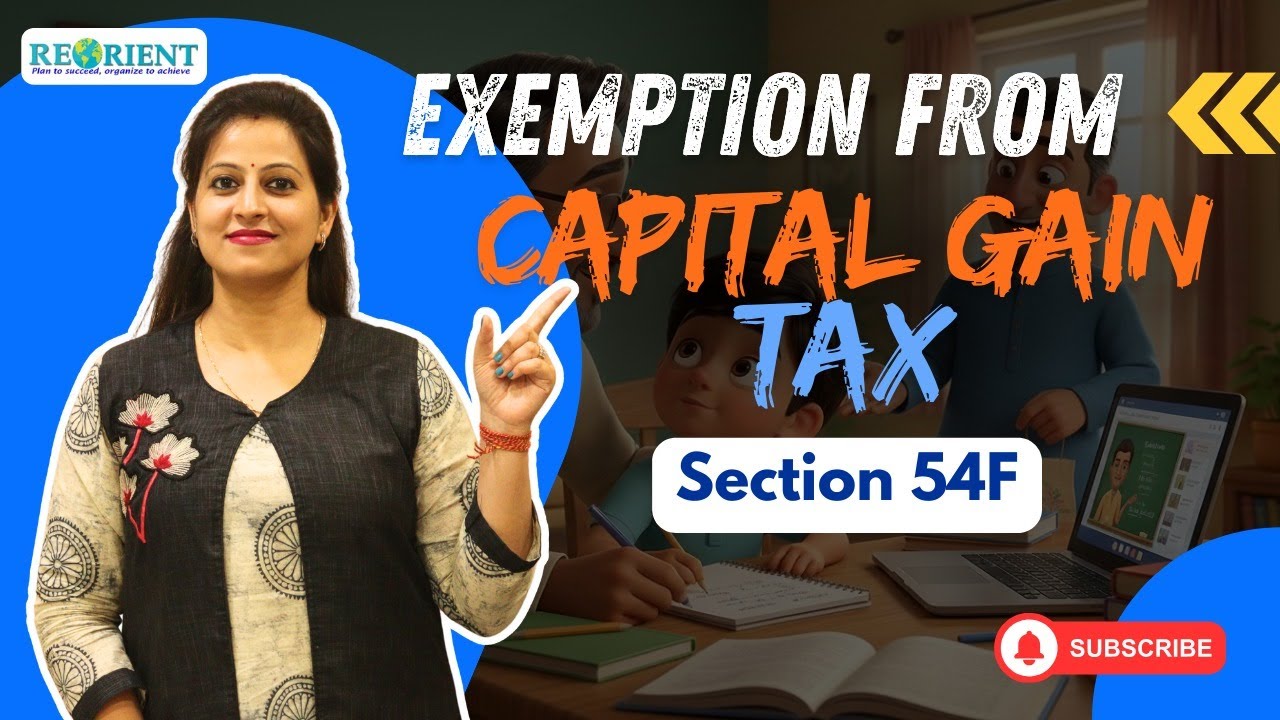 Section 54F Explained Simply | Save Capital Gains Tax on Property Sale || Suman Poddar