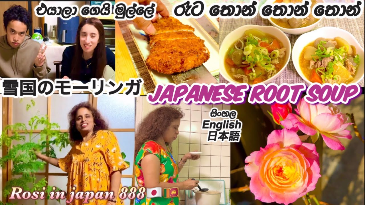 අද ඉතිං තොන් තමයි🇯🇵Sri Lankan Cooking & Japanese Dinner🥘🇯🇵🇱🇰Moringa Winter Care🌿 |Life in japan🇯🇵🇱🇰