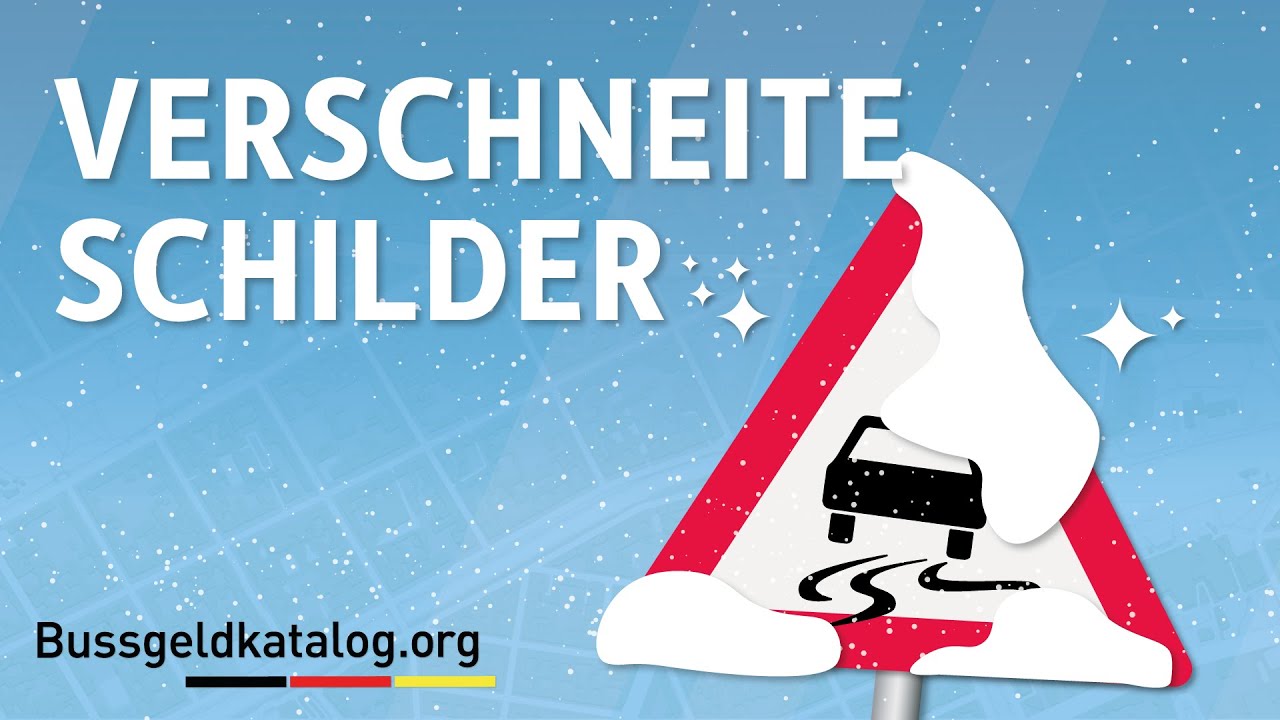 ⛄Verschneite Verkehrsschilder! Sind sie noch gültig? 🛑❄️