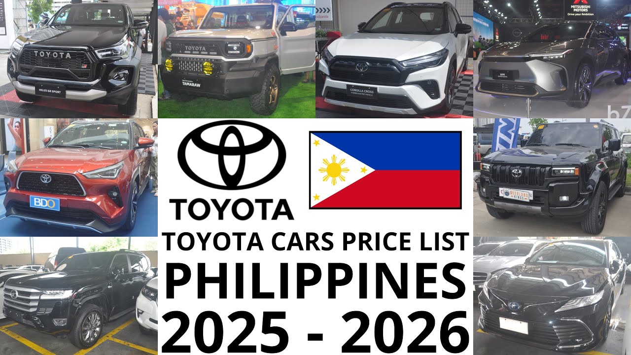 Toyota Cars Price List Philippines 2025 - 2026 | Tamaraw, Prado & More