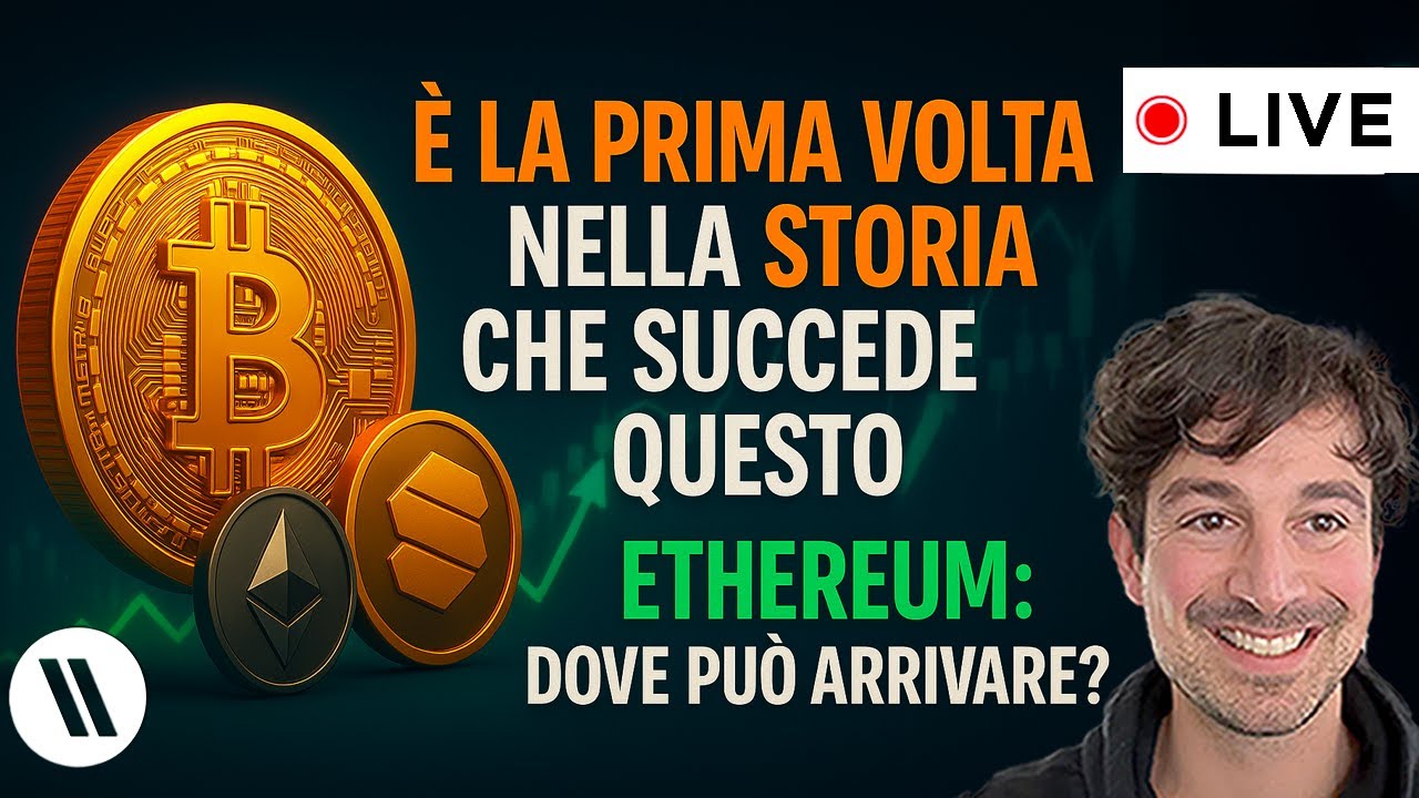 BITCOIN, CRYPTO: È LA PRIMA VOLTA NELLA STORIA CHE SUCCEDE QUESTO |  ETHEREUM: DOVE PUÒ ARRIVARE?