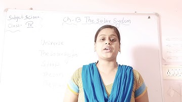 GPS std-4 Science ch-13(The solar system)