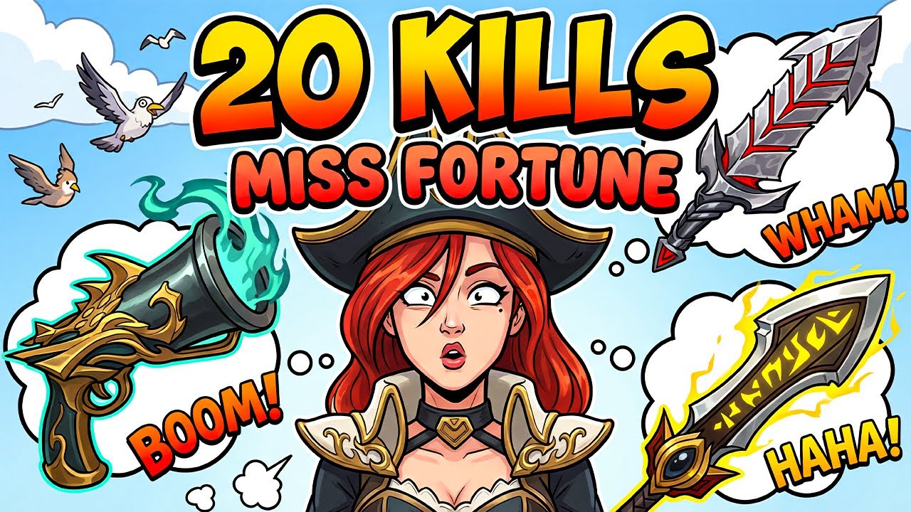 20 Kills Miss Fortune Guide Gameplay !! Miss Fortune Build Skins ADC Guide LOL Miss Fortune Bot Lane