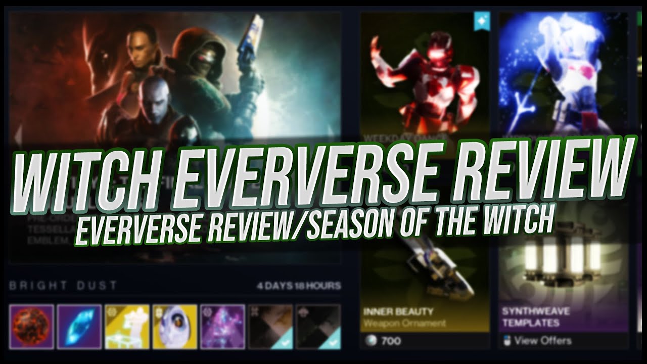 Destiny 2 Eververse showcase Week 1 Season of the Witch YouTube