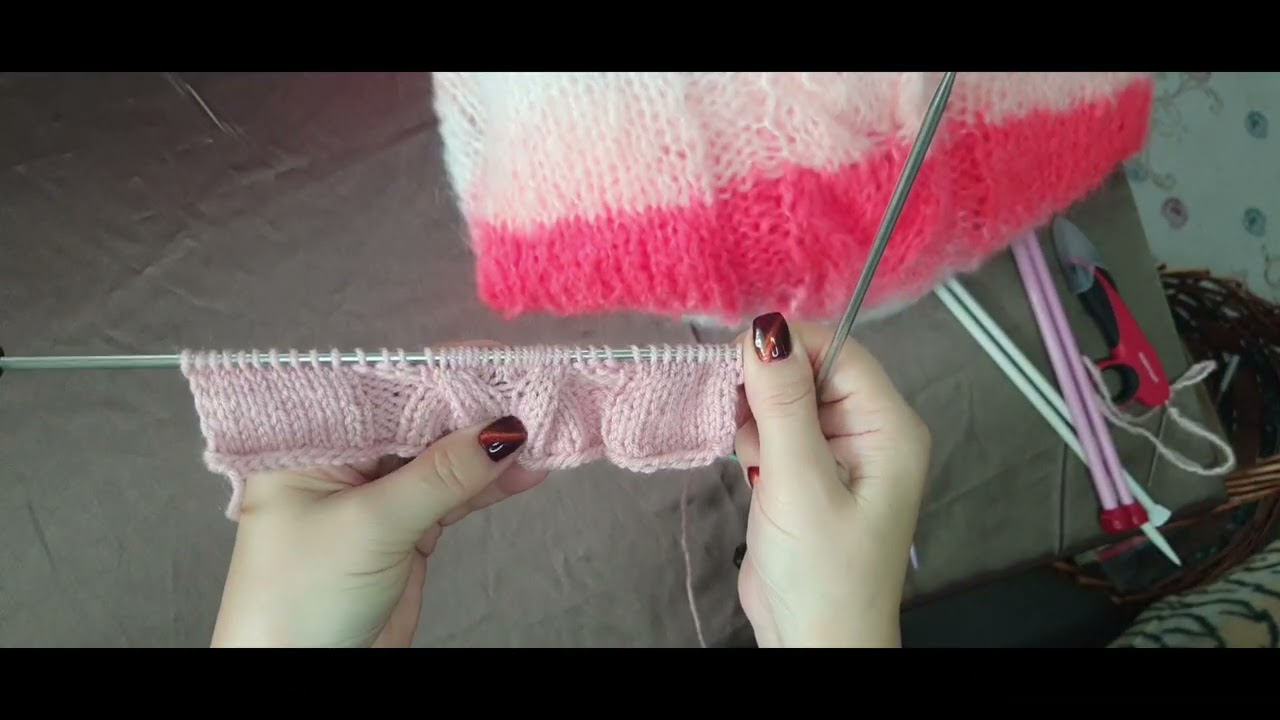 KEÇİ MOHER YÜN SAÇORGÜ KAZAK MODELİ  (BÖLÜM 2 )