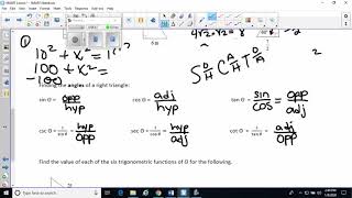 Right Triangle Trigonometry Notes