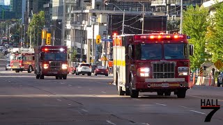 Toronto Fire Services - P114, HR114, T114, P111, &amp; R112 Responding