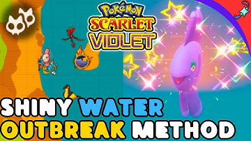 BEST Water Outbreak Shiny Hunting Outbreak Method for Pokemon Scarlet and Violet