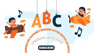 Lowercase Alphabet Missing Letter Match Activity#earlylearning #AlphabetPractice #EarlyLearning