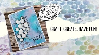 Crafty Roo Designs Quick Cardmaking Inspiration - Bubble Texture Frame