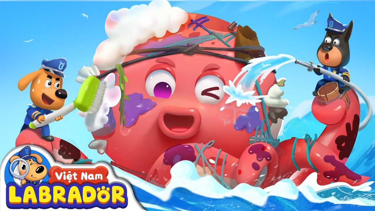 Labrador điều tra bí mật của con bạch tuộc hôi thối | Cảnh sát trưởng Labrador | BabyBus